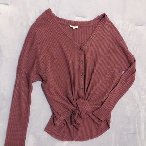 Francesca's Waffle Long Sleeve